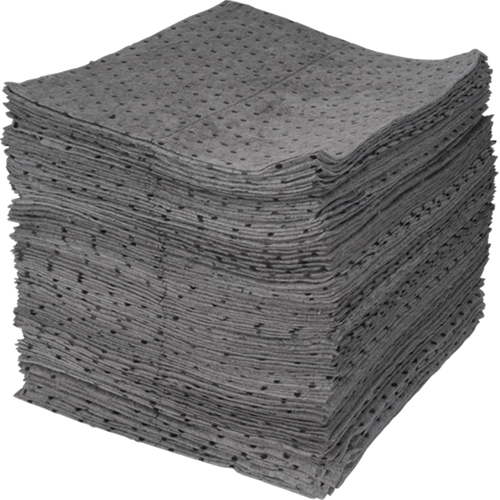 Premium Bonded Sorbent Pads, Universal, 15" x 17", 30 gal. Absorbancy Smart Ofis