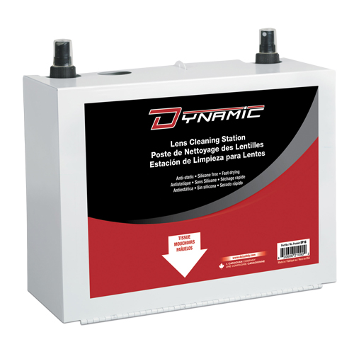 Poste de nettoyage de lentilles Dynamic, M&eacute;tal, 8" lo x 5" p x 6" h Smart Ofis