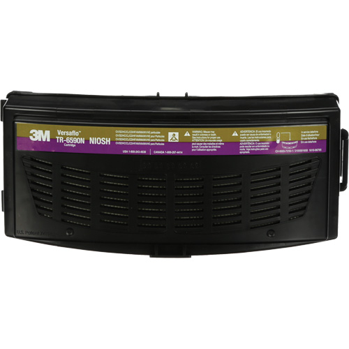 Versaflo Multi-Gas/HE Cartridge, Ammonia/Chlorine Dioxide/Chlorine Gas/Hydrogen Chloride/Hydrogen Fluoride/Mercury/Methylamine/Organic Vapour/Particulates/SO2 Sulfur Dioxide, Pack of 1 Smart Ofis