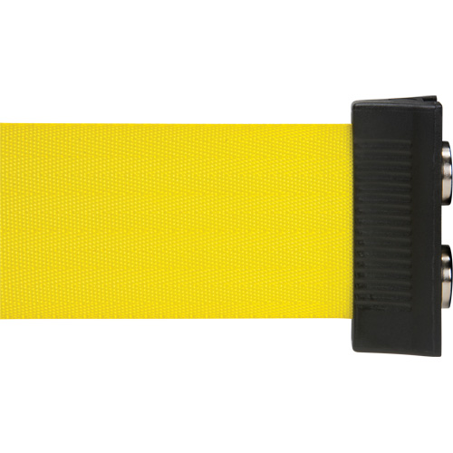 Barri&egrave;re &agrave; fixation murale avec ruban magn&eacute;tique, Acier, Fixation par vis, 7', Ruban Jaune Smart Ofis