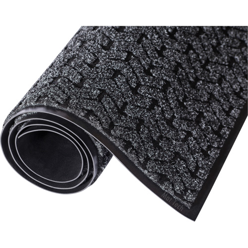 Tapis d'accueil Performance Tire-Track, Essuie-pieds/grattoir, 4' x 8' x 3/8", Charbon Smart Ofis