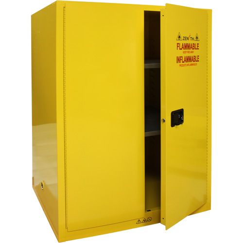 Flammable Storage Cabinet, 90 Gal., 2 Door, 43" W x 66" H x 34" D Smart Ofis