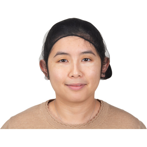 Filets pour cheveux, Nylon, 21", Brun Smart Ofis