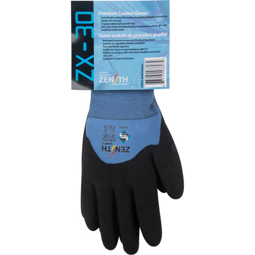 Gants enduits ZX-30° de premi&egrave;re qualit&eacute;, T-Grand, R&ecirc;vetement Mousse de PVC, Calibre 15, Enveloppe en Nylon Smart Ofis
