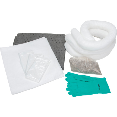 Trousse de lutte contre les d&eacute;versements de premi&egrave;re qualit&eacute;, Huile seulement/Universel, Sac, Absorbance de 10 gal. US Smart Ofis