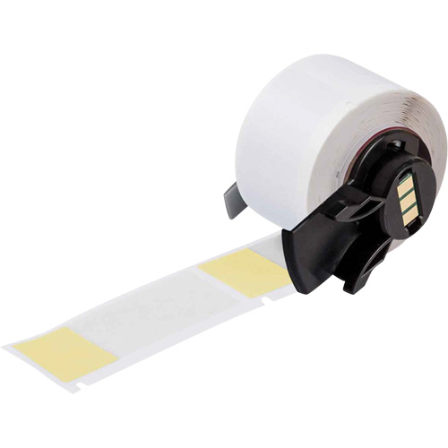 Self-Laminating Wrap-Around Wire & Cable Labels, Vinyl, 1" L x 2.5" H, White Smart Ofis
