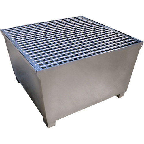 Steel Ultra-IBC Spill Pallet&reg;, 370 US gal. Spill Capacity, 57.6" x 34.7" x 56.9" Smart Ofis