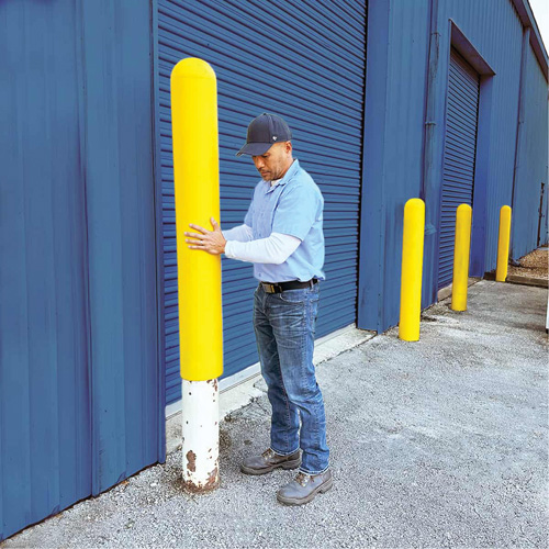 Ultra-Post Protector, 6" dia. x 52" l, Jaune Smart Ofis