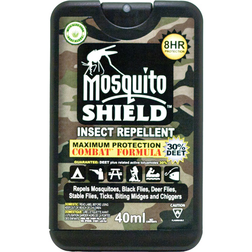 Insectifuge de format poche Mosquito Shield, DEET &agrave; 30 %, Vaporisateur, 40 ml Smart Ofis