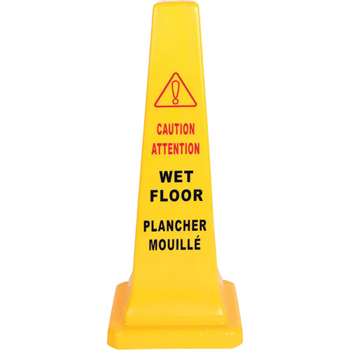 Wet Floor Safety Cone, Bilingual with Pictogram Smart Ofis