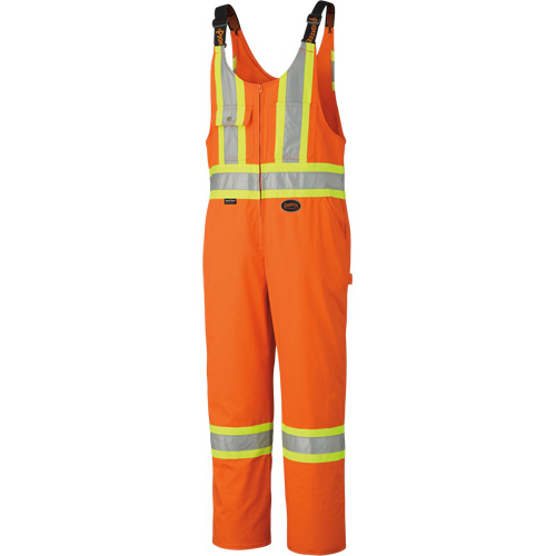 6617ZT High-Visibility Safety Overalls with Leg Zippers, Poly-Cotton, 40 (Tall), High Visibility Orange Smart Ofis