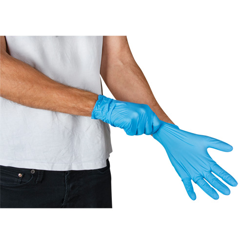 Vending Pack Disposable Gloves, Small, Nitrile, 4.5-mil, Powder-Free, Blue, Class 2 Smart Ofis