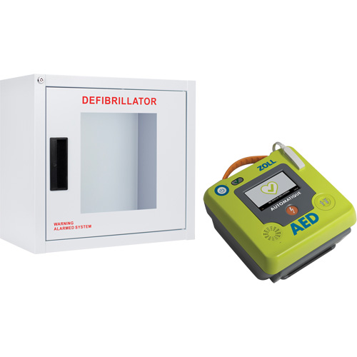 AED 3 AED & Wall Cabinet Kit, Automatic, French, Class 4 Smart Ofis