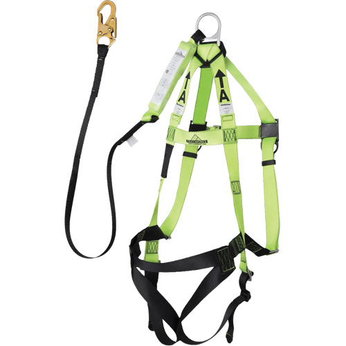 FBH-10000A5440-4 4' Class A Harness & Lanyard with 220 lbs. Capacity, Harness/Lanyard Combo Smart Ofis