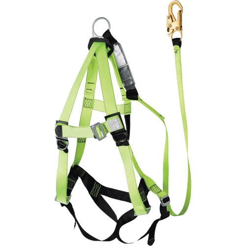 FBH-10000A6440-4 4' Class A Harness & Lanyard with 350 lbs. Capacity, Harness/Lanyard Combo Smart Ofis