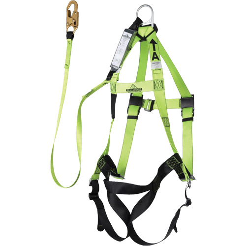 FBH-10000A6440-4 4' Class A Harness & Lanyard with 350 lbs. Capacity, Harness/Lanyard Combo Smart Ofis
