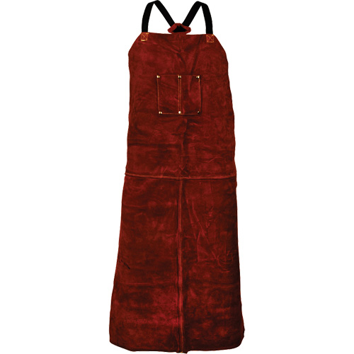 Tillman&reg; 3842 Cowhide Apron, Bib, 42" L, Brown Smart Ofis