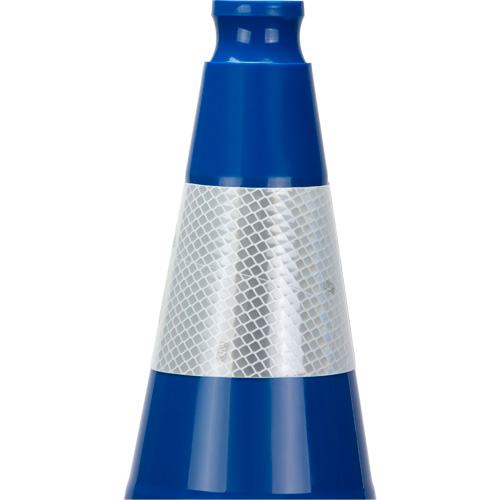 Premium Traffic Cone, 28", Blue, 4" Reflective Collar(s) Smart Ofis