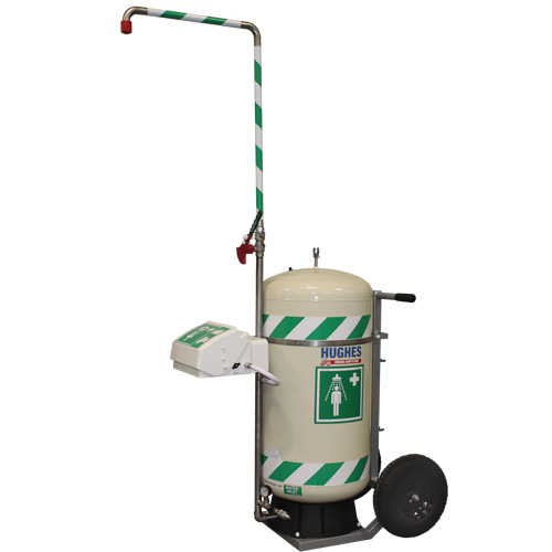 Mobile Self-Contained Emergency Safety Shower with Eye & Face Wash, 30 gal. Capacity, Meets None Smart Ofis