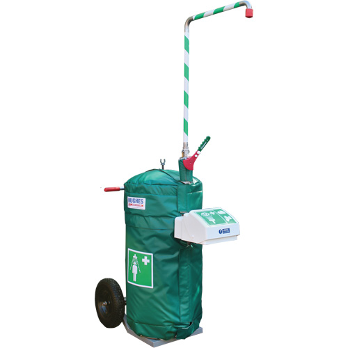 Insulated Mobile Self-Contained Emergency Safety Shower with Eye and Face Wash, 30 gal. Capacity, Meets None Smart Ofis
