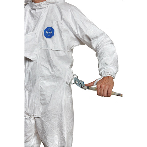 Harness-Compatible Disposable Coverall, X-Large, White, Tyvek&reg; 500 Smart Ofis