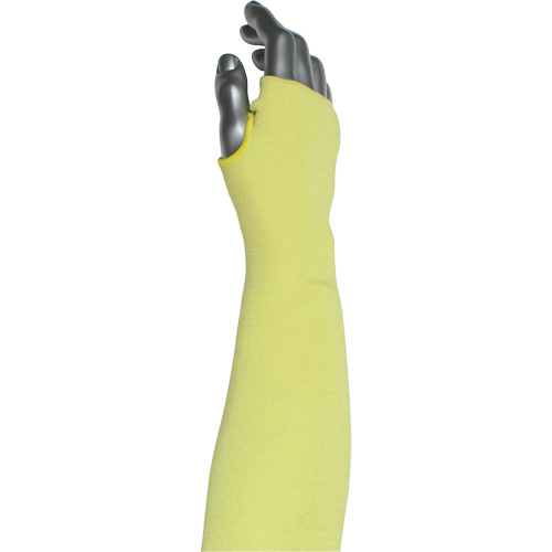 Kut Gard&reg; 2-Ply Cut-Resistant Sleeve with Thumb Hole, Aramid/ATA&reg;, 10", ASTM ANSI Level A6, Yellow Smart Ofis