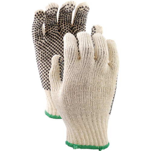 417 PVC Dotted String Knit Gloves, Poly/Cotton, Single Sided, Small Smart Ofis