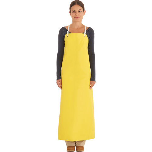 Reinforced Heavy-Duty Apron, Neoprene, 45" L x 35" W, Yellow Smart Ofis