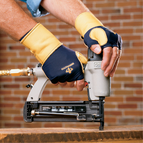 Gants de protection sup&eacute;rieure contre les impacts & les microtraumarismes r&eacute;p&eacute;t&eacute;s, main gauche, Taille T-petit, Paume Cuir fleur Smart Ofis