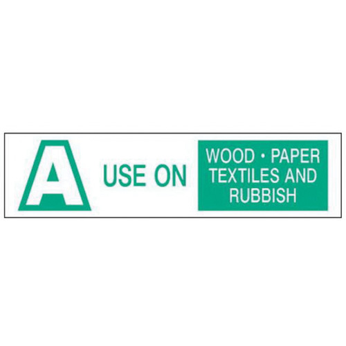 "A Use on Wood Paper Textiles and Rubbish" Labels, 6" L x 1-1/2" W, Green on White Smart Ofis