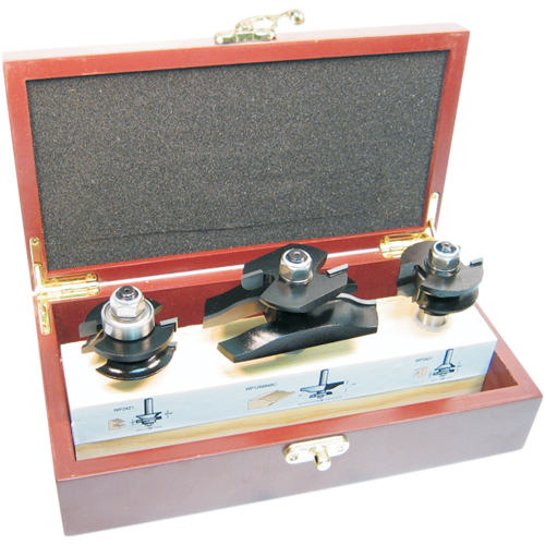 Jeux de fraises &agrave; doucine pour cabinets avec coupe arri&egrave;re, 2 cannelures Smart Ofis