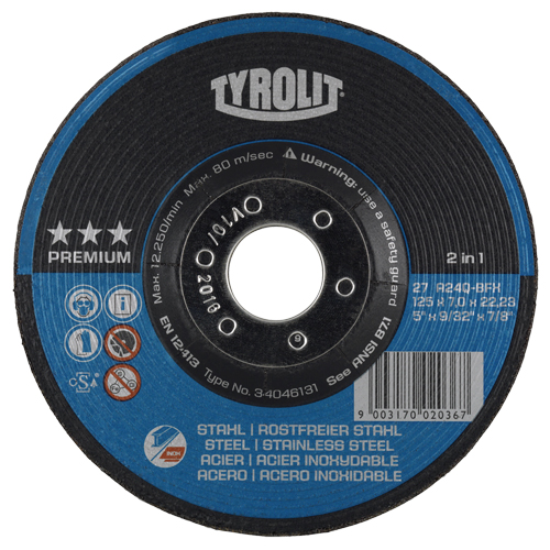 Grinding Wheel, 6" x 9/32", 7/8" Arbor, Type 27 Smart Ofis