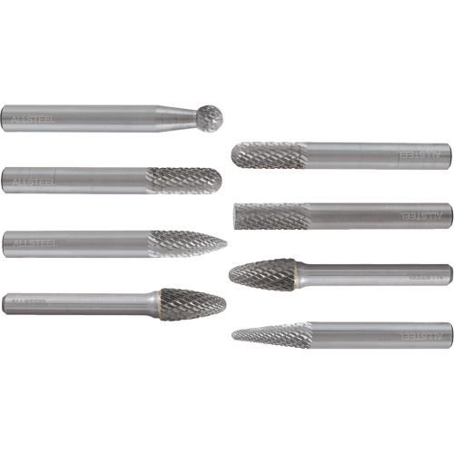 AllSteel Carbide Burr Set, 8 Pieces Smart Ofis