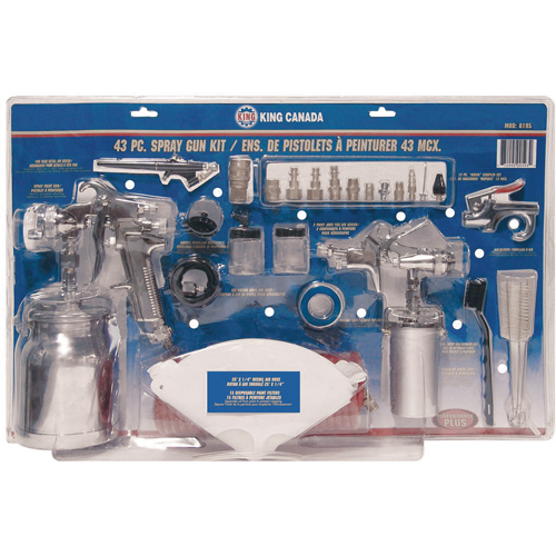 43-Pc. Spray Gun Kits Smart Ofis