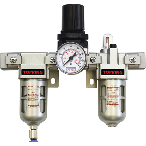 Airflo Modular Filter/Regulator & Lubricator (Gauge Included), 1/4" NPT Smart Ofis