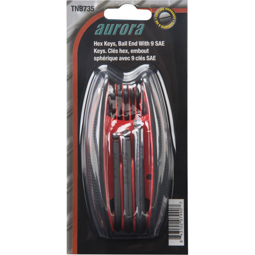 Ball End Fold-Up Hex Key Set, 9 Pcs., Imperial Smart Ofis