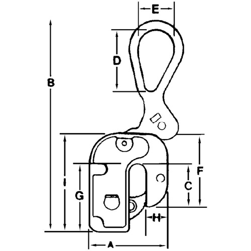 GX Structural Short Leg Plate Clamp, 2000 lbs. (1 tons), 1/16" - 3/4" Jaw Opening Smart Ofis