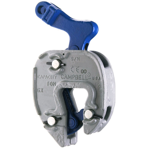 GX Plate Clamp with Chain Connector, 1000 lbs. (0.5 tons), 1/16" - 5/16" Jaw Opening Smart Ofis