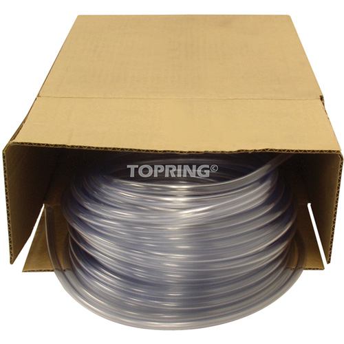 Tubing, Air/Water, 0.625" OD x 100' L, PVC, Clear, 30 PSI @ 20°C Smart Ofis