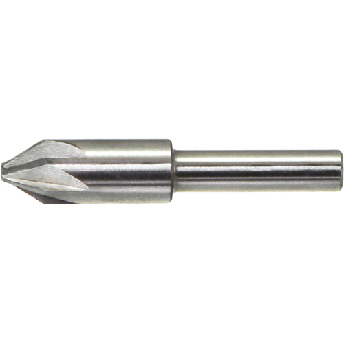 Drillco&reg; Chatterless Countersink, 3/16", High Speed Steel, 90° Angle, 6 Flutes Smart Ofis