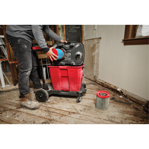 Large Wet/Dry Vacuum High-Efficiency Filter, Cartridge, Fits 12 US gal./9 US gal./6 US Gal. Smart Ofis