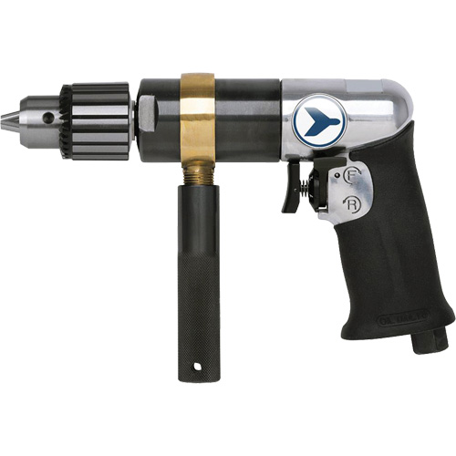 AD12VSRK Variable Speed Air Drill, 6 CFM, 1/4" NPT, 82 dBA, 1/2" Chuck, Keyed Smart Ofis