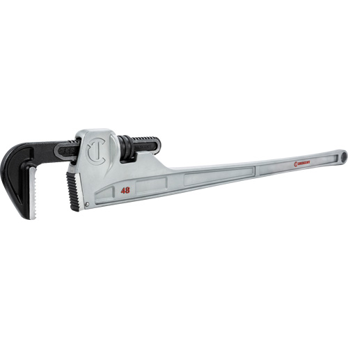 Pipe Wrench, 6" Jaw Capacity, 48" Long, Powder Coated Finish, Non-Ergonomic Handle Smart Ofis