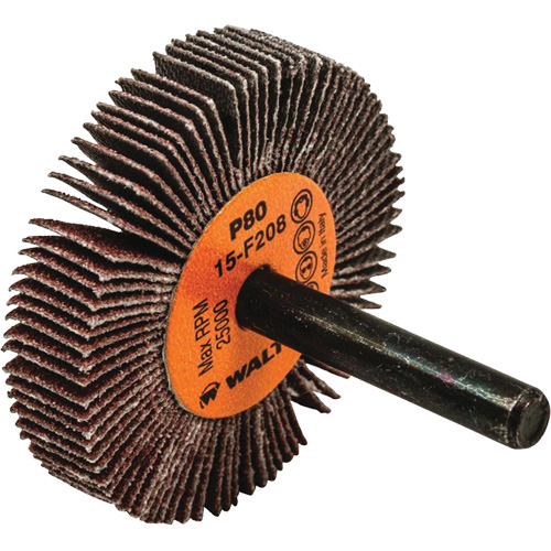 Disques &agrave; lamelles - Meules &agrave; lamelles Coolcut, Oxyde d'aluminium, Grain 80, 2" x 3/8" x 1/4" Smart Ofis