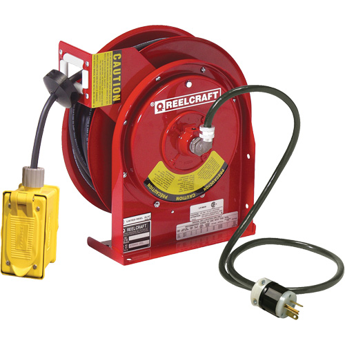 Power Cord Reel, 45', SJEOOW, 12 Gauge, 20 A Smart Ofis