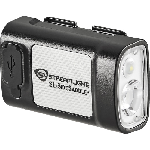SL-SIDESADDLE&reg; USB Hardhat & Helmet Light, LED, 350/320/400 Lumens, 6.25/7/5 Hrs. Run Time, Rechargeable Batteries Smart Ofis
