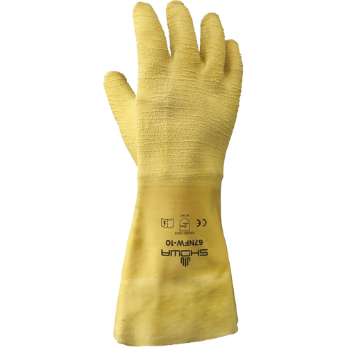 67NFW General Purpose Gloves, 10/Large, Rubber Latex Coating, Cotton Shell Smart Ofis