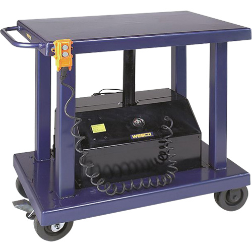 Hydraulic Lift Table, Steel, 24" W x 36" L, 2000 lbs. Capacity Smart Ofis