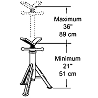 L&egrave;ve-tubes robuste, Capacit&eacute; de chargement 2500 lb Smart Ofis