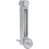 Aluminum Liquid Level Gauge, Threaded, 5" L, 205°F (96.11° C) Smart Ofis